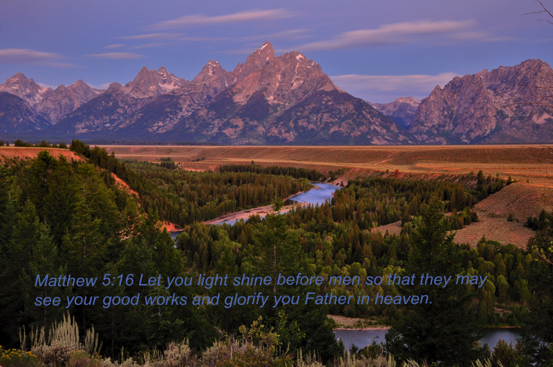 Snake River with Matthew 5:16