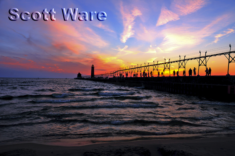 Lake Michigan, Grand Haven Lighthouse