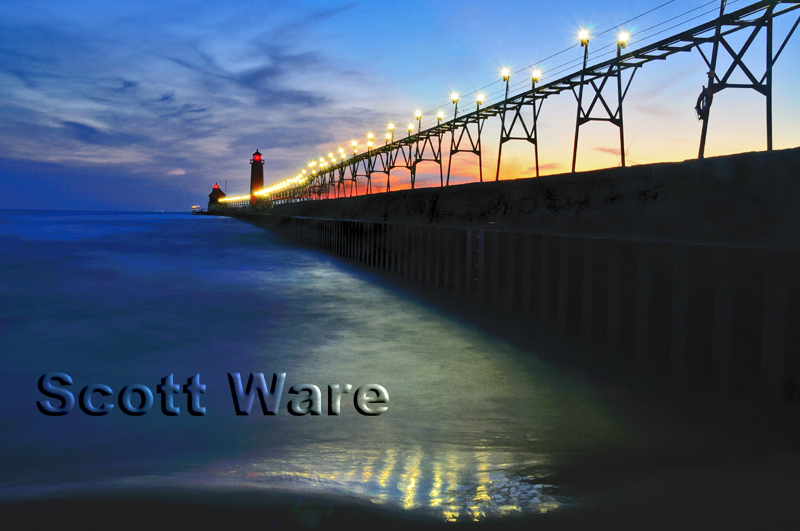 Lake Michigan, Grand Haven Lighthouse