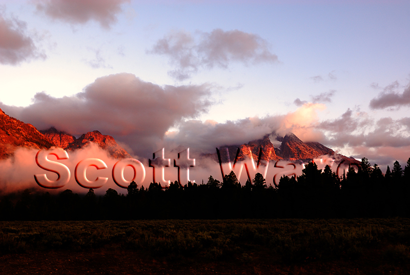 Tetons in the Mist
